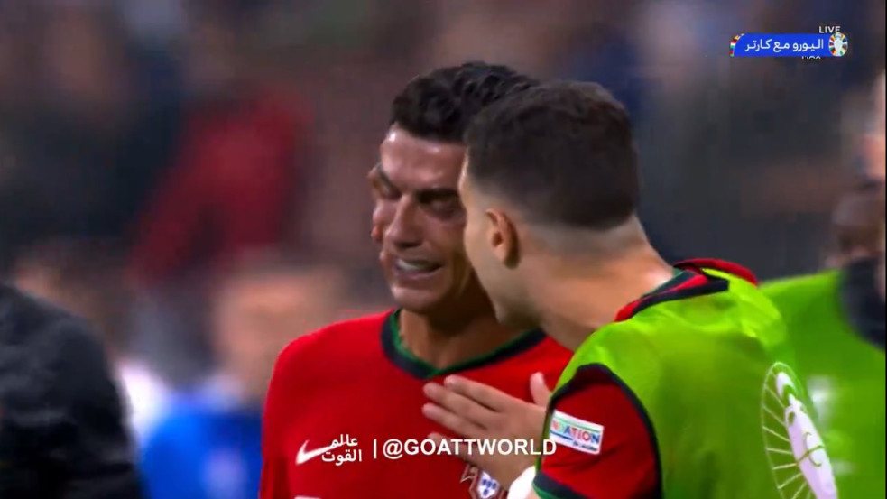 Videó: Ronaldo elsírta magát a szlovénok elleni meccsen, mert kihagyott egy kritikus tizenegyest