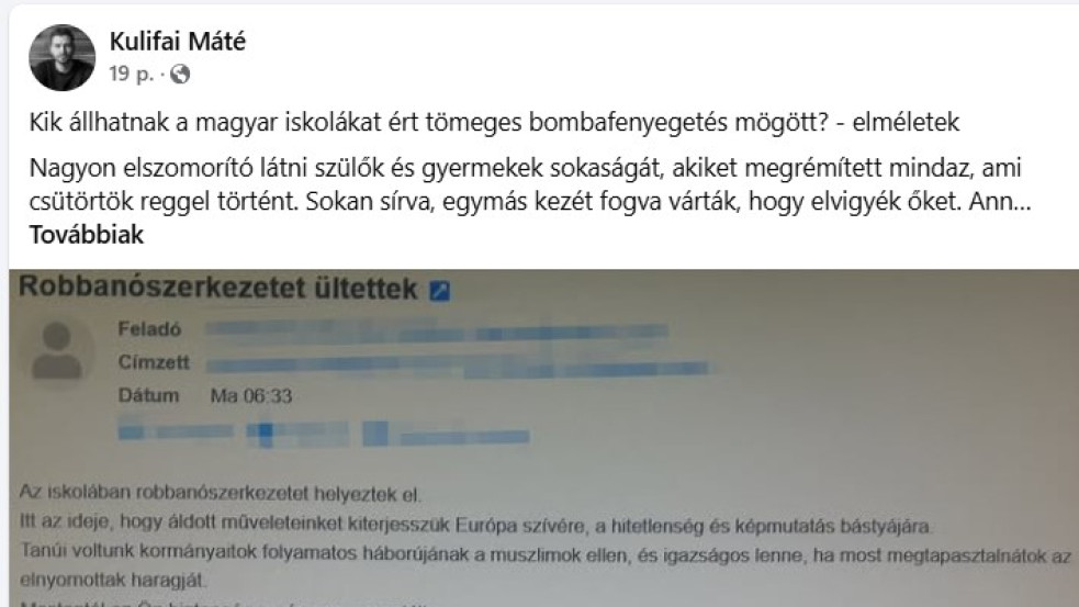 Kik állhatnak a magyar iskolákat ért tömeges bombafenyegetés mögött? - elméletek