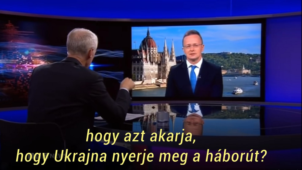 „Nem tudja azt mondani a nemzetközi TV-ben, hogy azt akarja, Ukrajna nyerje a háborút?” – kérte számon Szijjártót a BBC házigazdája