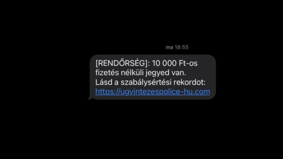 Ilyen sms-t kapott a rendőrségtől? Nehogy kattintson!