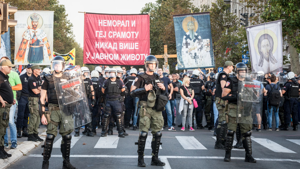 Betiltották a szerb hatóságok az Europride-ot a rendezvény második napján