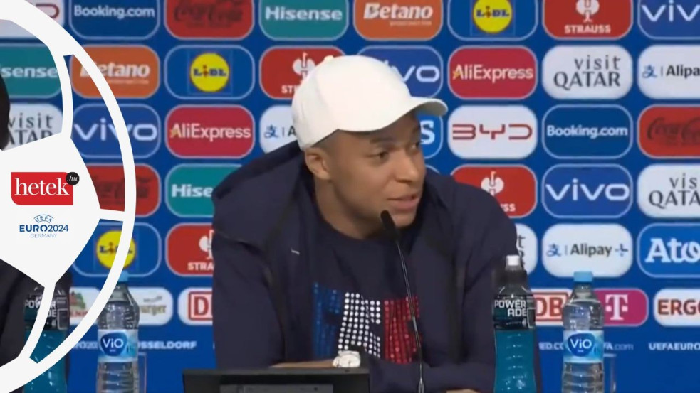 Videó: Mbappé beleszállt Le Penékbe egy Eb-sajtótájékoztatón